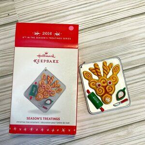 Hallmark Ornament Season's Treatings 2016 8th in series #8 reindeer rolls